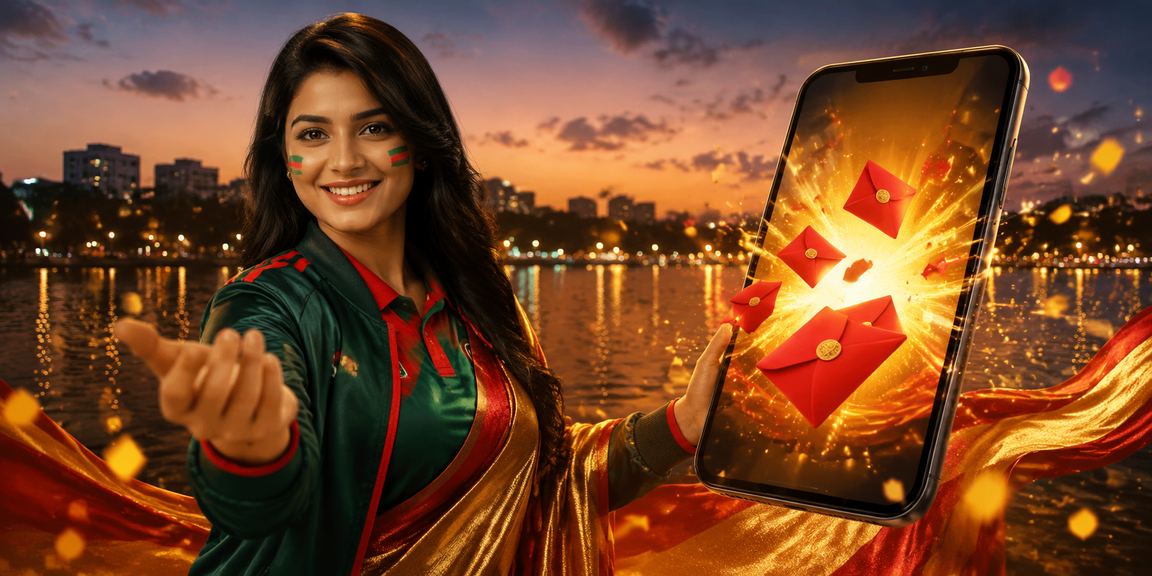 ঢাকায় শাড়ি পরে ক্রিকেট বেটিং ও ভাউচার কোড ব্যবহার